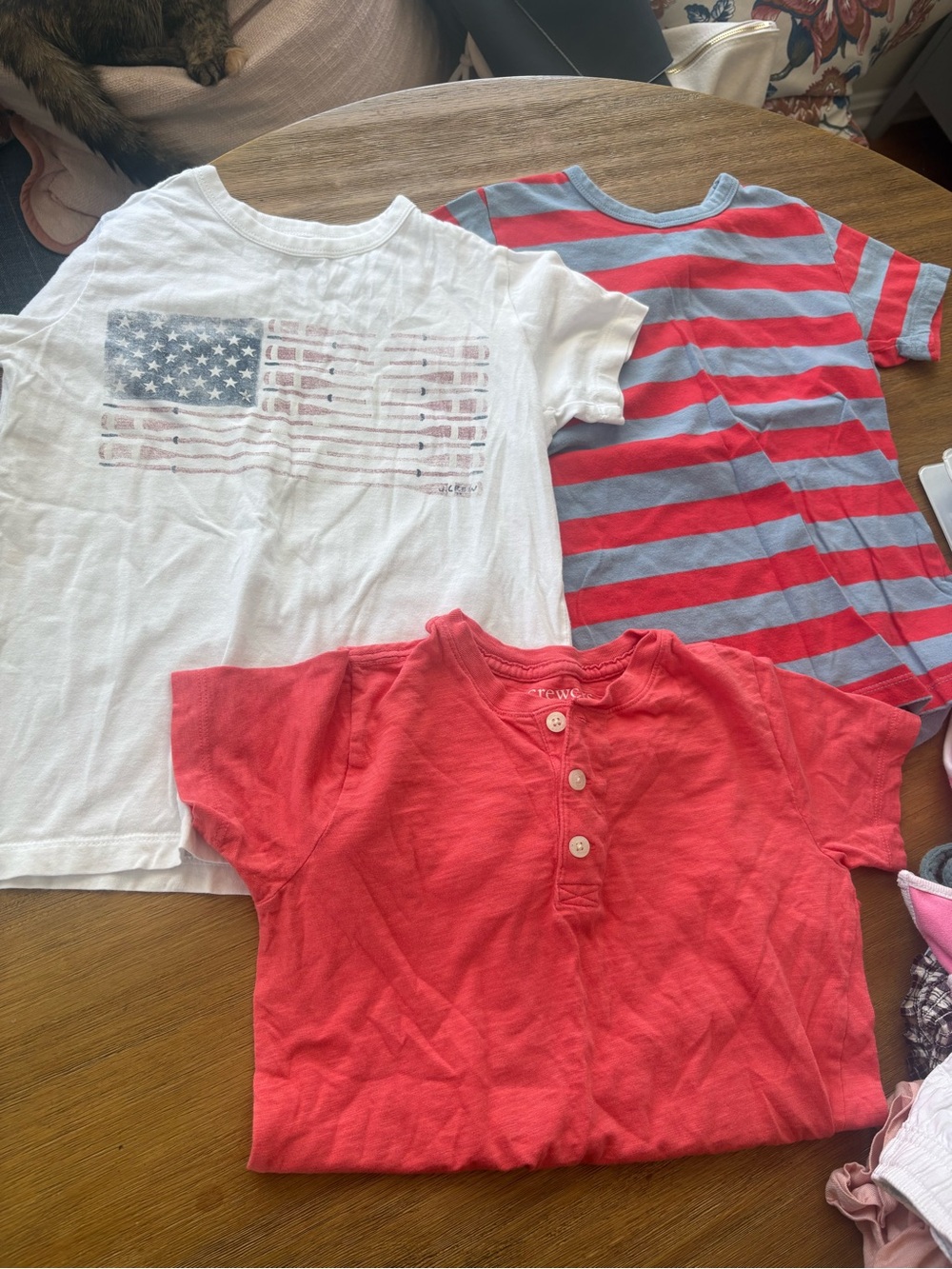 Crewcuts Kids Short-Sleeve Tees - Red, White & Blue